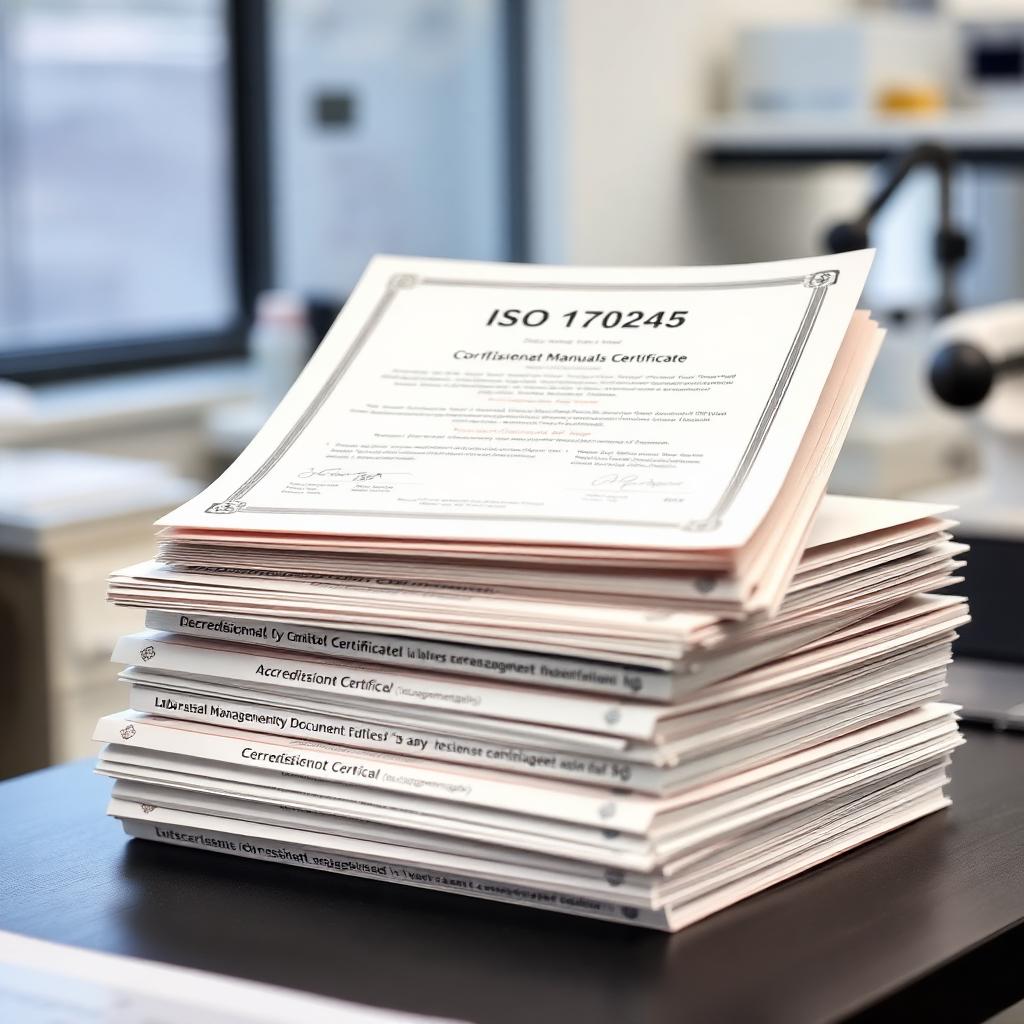 ISO accreditation certificates and documentation